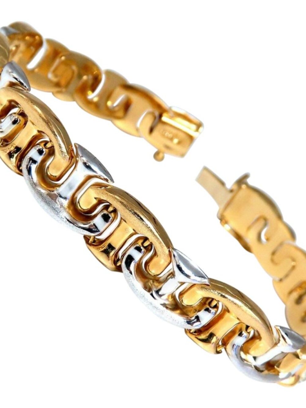 American Link Intertwined Gold Bracelet 14 Karat Two-Toned 41147*